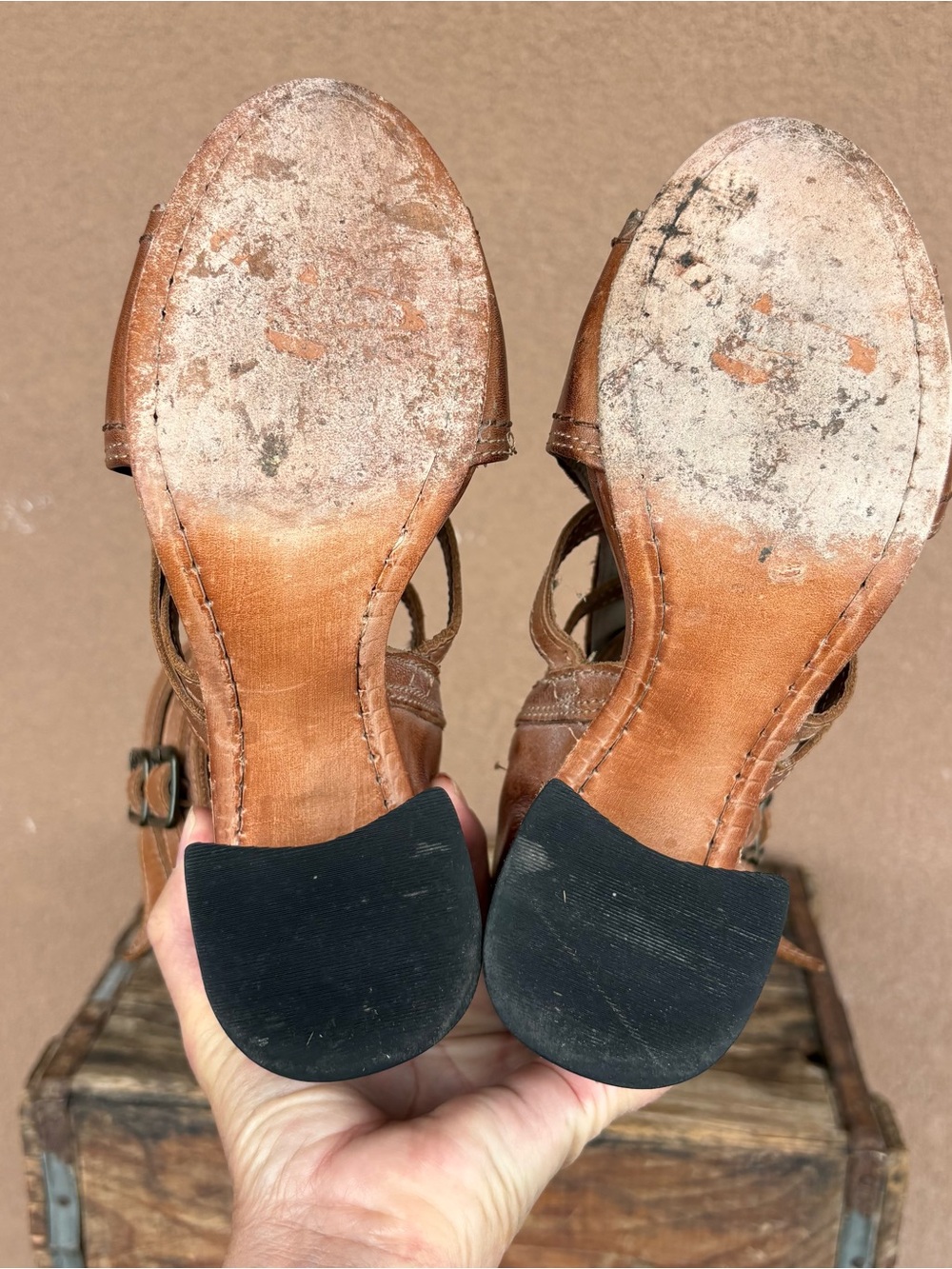 Freebird by Steven Tiara Brown Leather Gladiator Block Heel Sandal - Picture 8 of 10